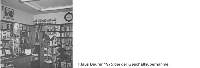 Klaus Beurer bei der Geschäftsübernahme 1975